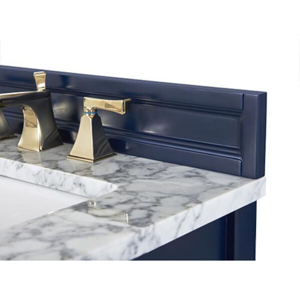 Adeline Heritage Blue 60-Inch Vanity Console with Farmhouse Sinks, image 2