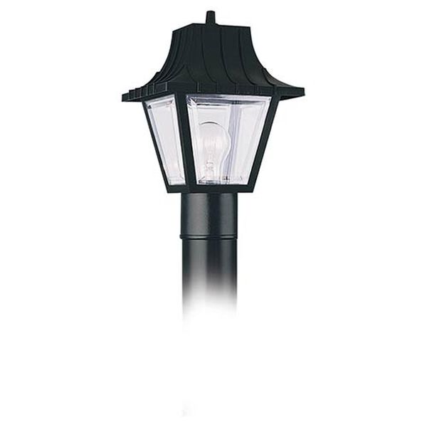 Clear One-Light Outdoor Post Lantern, image 1