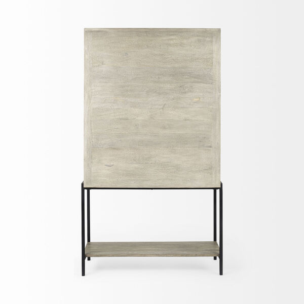 Arelius Gray and Black Display Cabinet, image 5