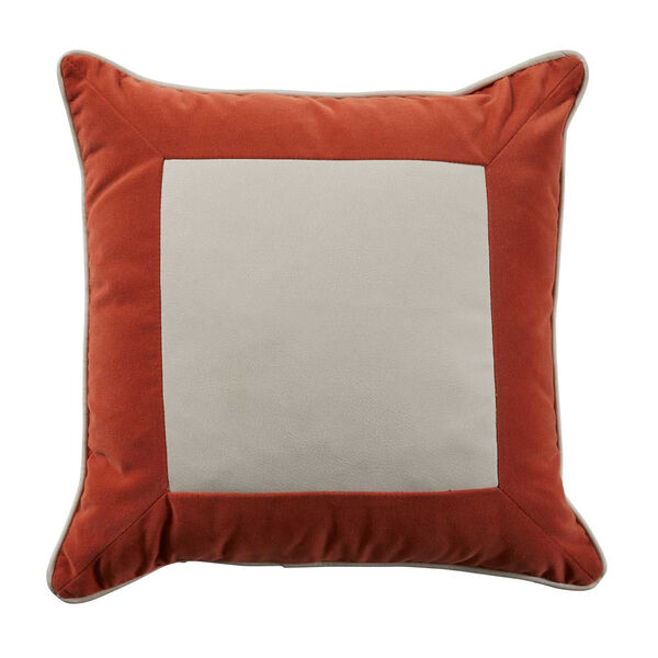 Lux Terra Cotta 22 x 22 Inch Pillow, image 1
