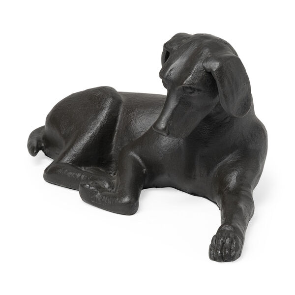 Czar Black Cast Metal Labrador Retriever Figurine, image 1