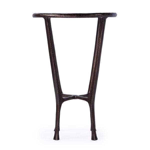 Lania Bronze Outdoor Marble Side Table, image 3