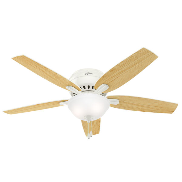 Newsome White 52-Inch Two-Light Fluorescent Ceiling Fan, image 6