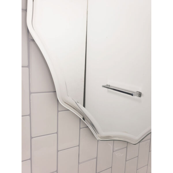 Oval Scalloped Bathroom Mirror, image 4