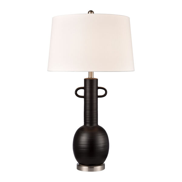 Arlo Matte Black Glazed One-Light Table Lamp, image 1