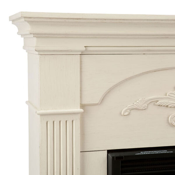 Evelyn Ivory Electric Fireplace, image 2