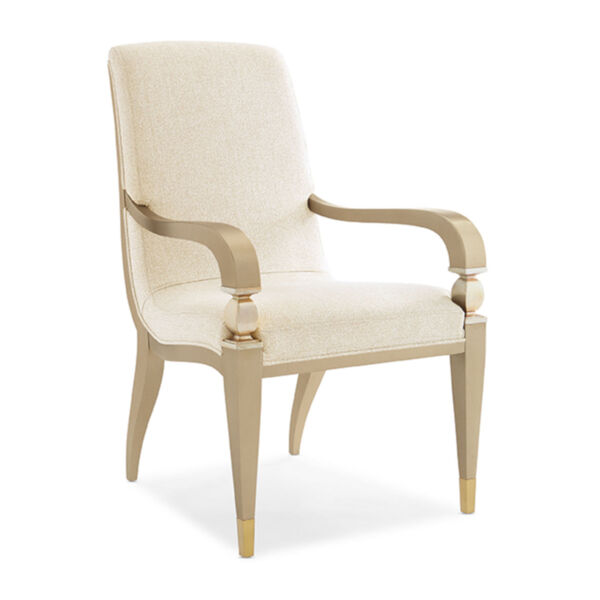 Classic Beige Fanfare Arm Chair, image 3