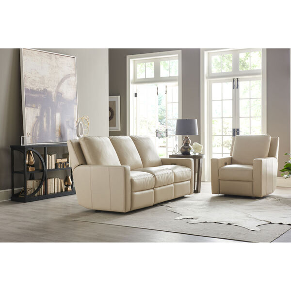 Carter Beige Moore Giles Leather Motion Sofa, image 3