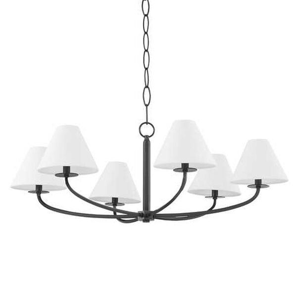 Stacey Old Bronze Six-Light Chandelier, image 1