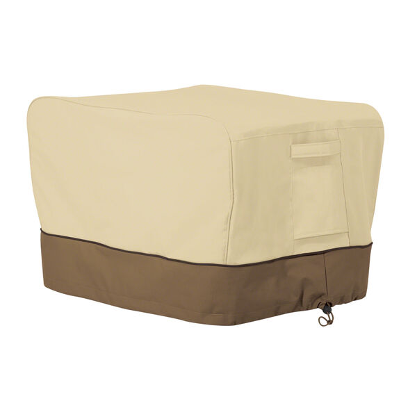 Ash Beige and Brown Rectangular Table Top Grill Cover, image 1