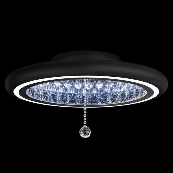Infinite Aura 23-Inch LED Flush Mount with Swarovski Crystal Pendalogue, image 1