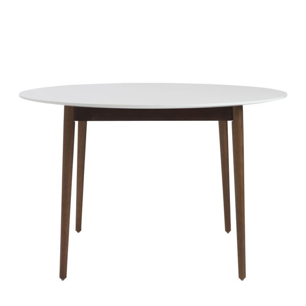 Manon White 47-Inch Round Dining Table, image 1