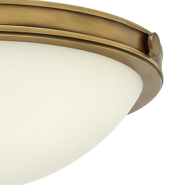 Maxwell Heritage Brass 14-Inch Two-Light Flush Mount, image 3