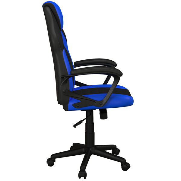 Oren Blue High Back Gaming Task Chair with Vegan Leather, image 4