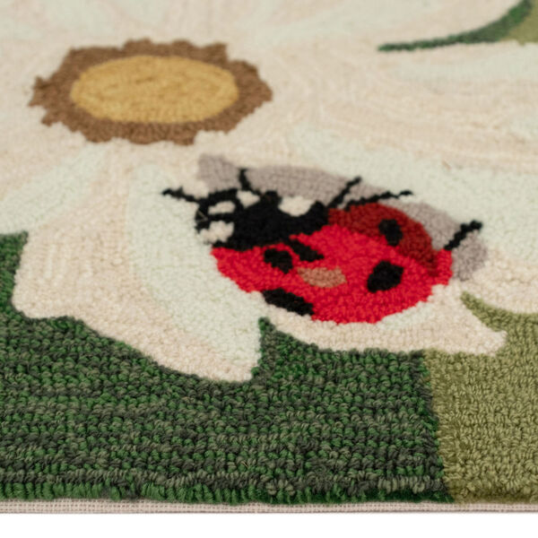 Liora Manne Frontporch Green 24 x 36 Inches Ladybugs Indoor/Outdoor Rug, image 4