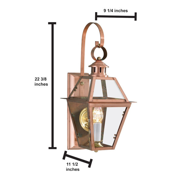 Old Colony Copper Outdoor Wall Mount, image 6
