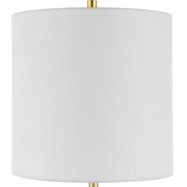 Turret Brushed Gold and White Buffet Lamp, image 5