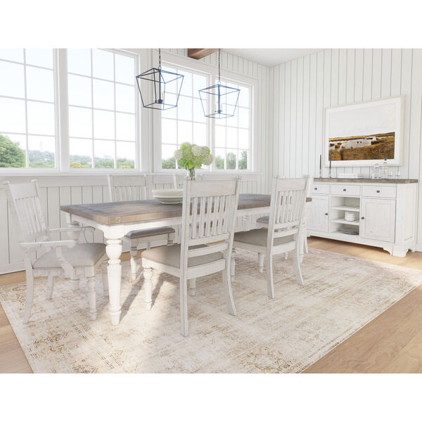 Valley Ridge Distressed White Dining Side Chair, image 3