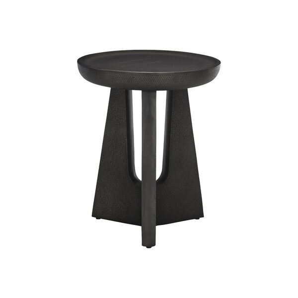 Nala Cast Aluminium and Black Nickel Side Table, image 1