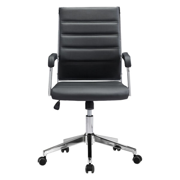 Liderato Black and Silver Office Chair, image 4