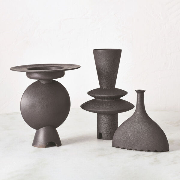Studio A Home Black Noelle Geometric Vase, image 4