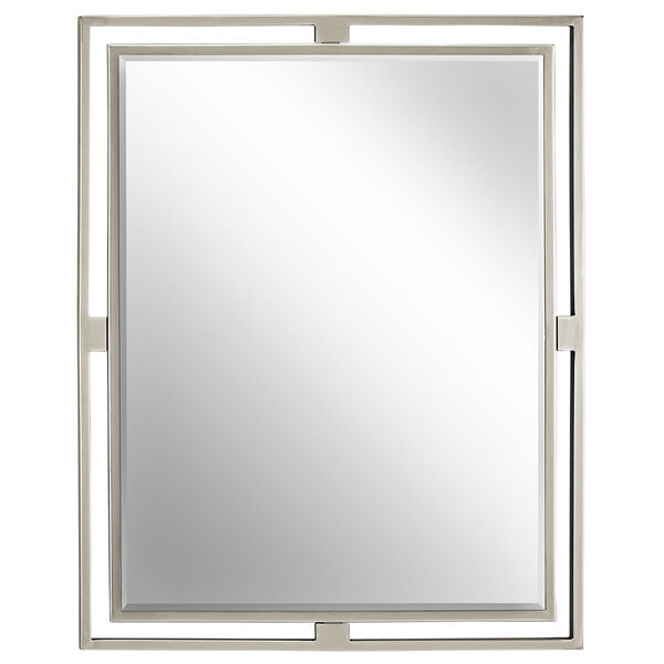 Hendrik Brushed Nickel Mirror, image 1