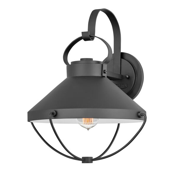 Crew Black 15-Inch One-Light Outdoor Wall Mount, image 1