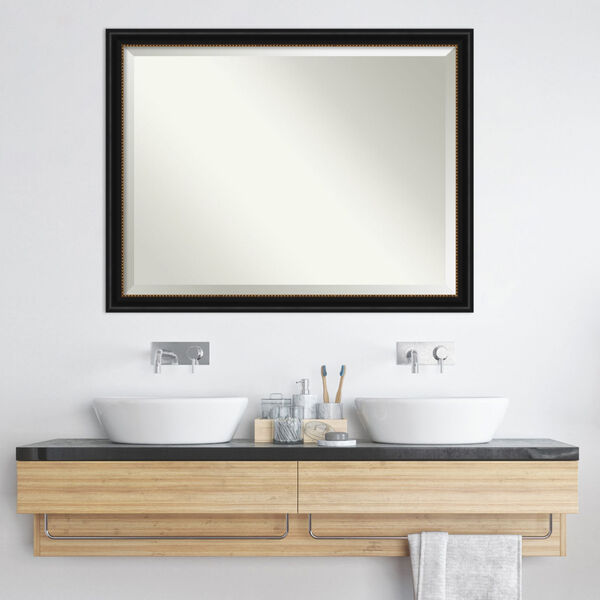 Manhattan Black 44W X 34H-Inch Bathroom Vanity Wall Mirror, image 6