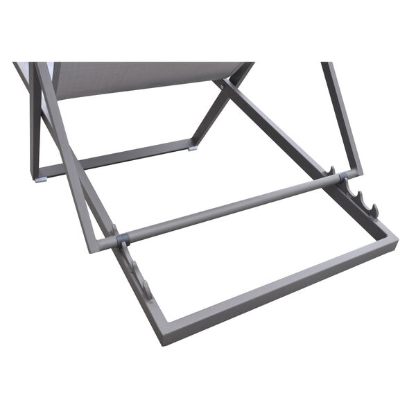 Wave Gray Outdoor Patio Lounge Chair, image 5