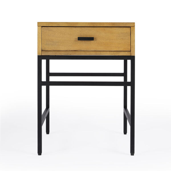 Hans Natural One Drawer End Table, image 4