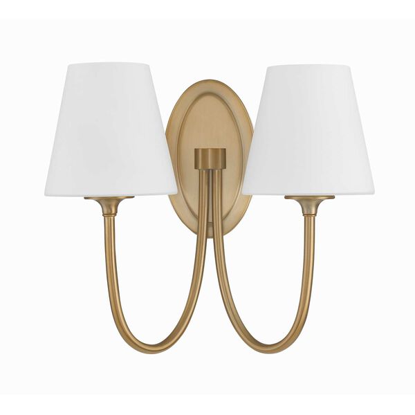 Juno Vibrant Gold Two-Light Wall Sconce, image 2