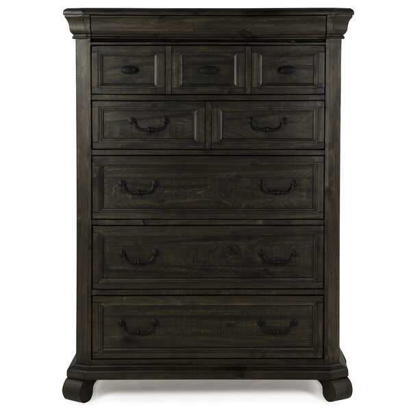 Bellamy Traditional Peppercorn 6 Drawer Chest, image 1