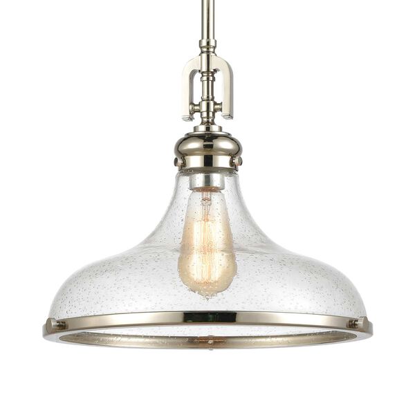 Rutherford Polished Nickel One-Light Pendant, image 5