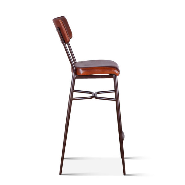 Hudson Brown and Black Bar Chair, image 4