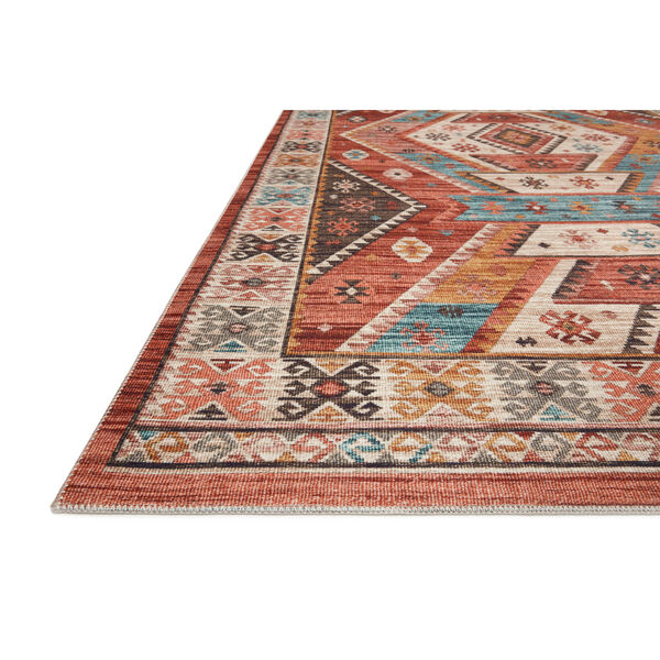 Zion Red Multicolor Rectangular: 2 Ft. 3 In. x 3 Ft. 9 In. Rug, image 3