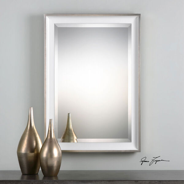 Lahvahn Gloss White Mirror, image 1