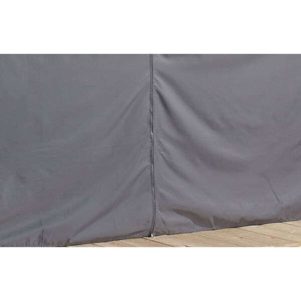 Meridien Gray 9 Ft x 13 Ft Sun Shelter Curtain, image 5