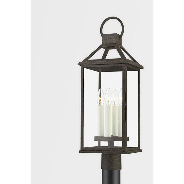 Sanders French Iron Four-Light Outdoor Post, image 2