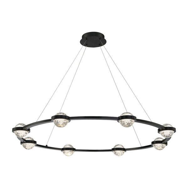 Circolo Black 48-Inch Integrated LED Chandelier, image 2