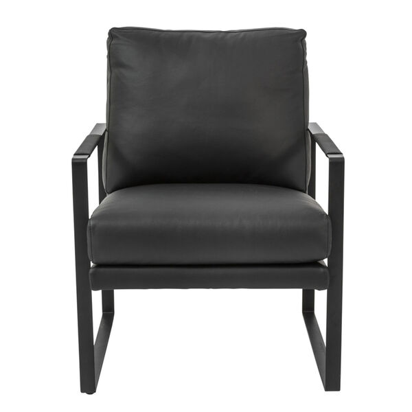 Bettina Black 25-Inch Lounge Chair, image 1