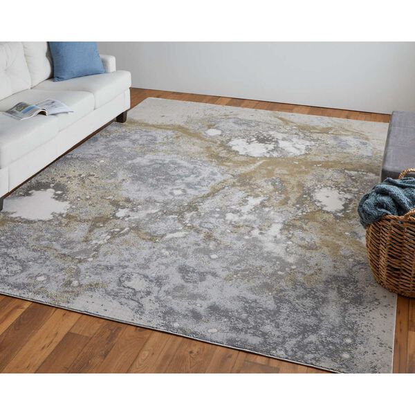 Astra Gray Gold Ivory Rectangular 3 Ft. 11 In. x 6 Ft. Area Rug, image 4