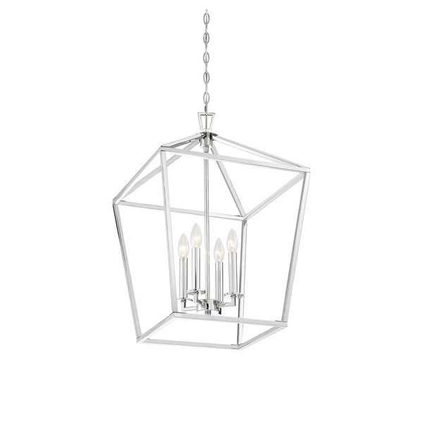 Townsend Polished Nickel Four-Light Pendant, image 4