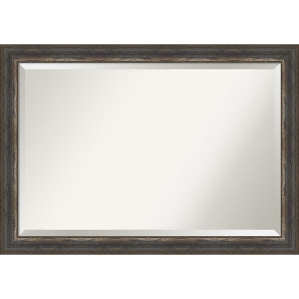 Alta Rustic Brown 41W X 29H-Inch Bathroom Vanity Wall Mirror, image 1