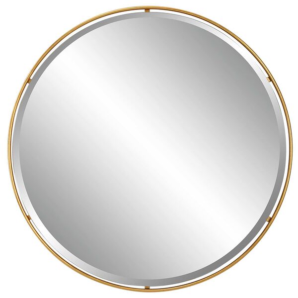 Canillo Antiqued Gold 42 x42-Inch Round Wall Mirror, image 2