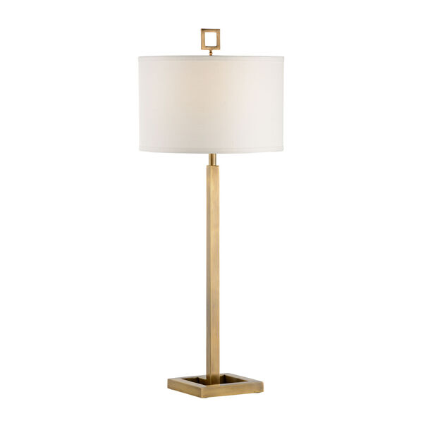 Antique Brass One-Light Table Lamp, image 1