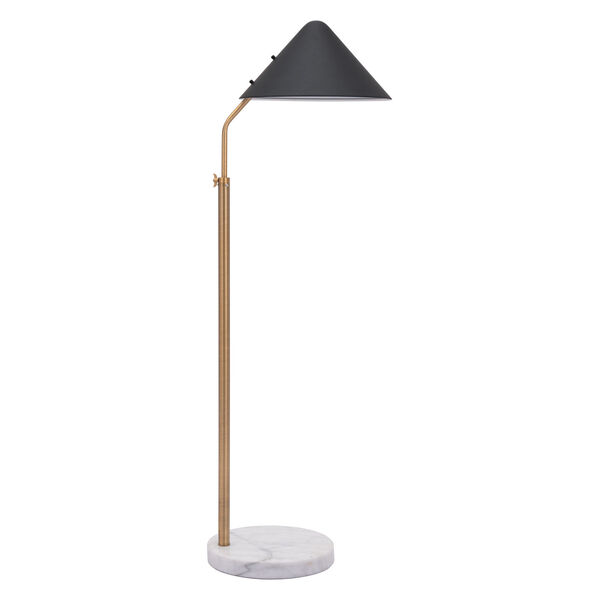 Pike Black One-Light Floor Lamp, image 4