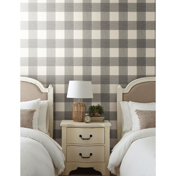 Magnolia Home Black and White Common Thread Peel and Stick Wallpaper – SAMPLE SWATCH ONLY, image 2