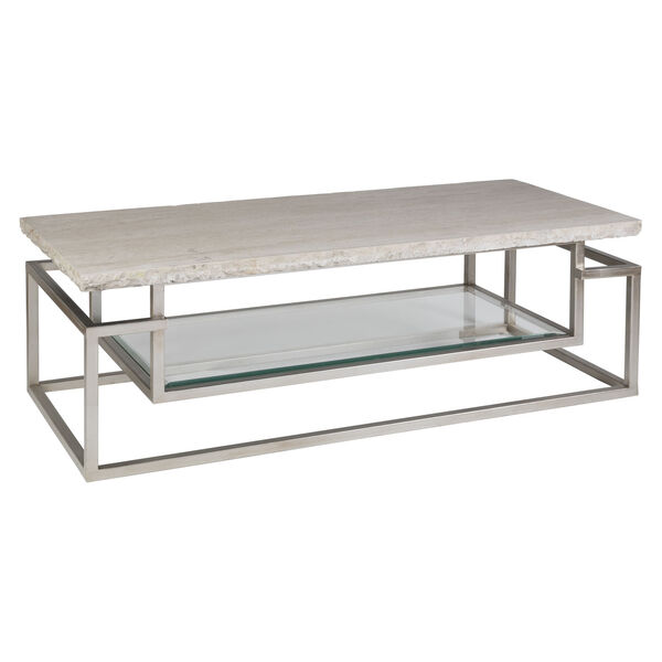 Signature Designs Silver Beige Theo Rect Cocktail Table, image 1