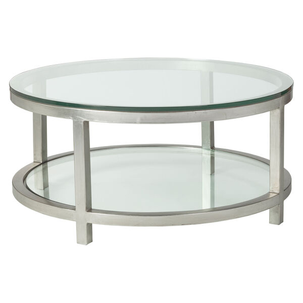 Metal Designs Silver Per Se Round Cocktail Table, image 1