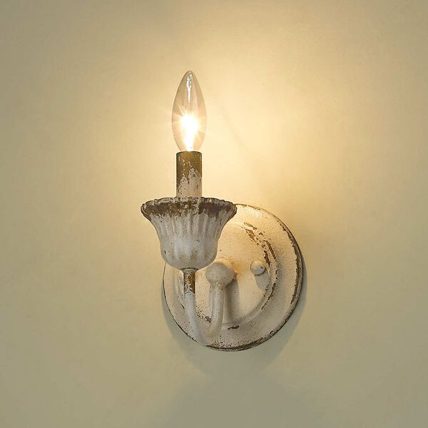 Jules Antique Ivory One-Light Wall Sconce, image 5
